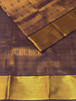 Deep Purple Bridal kanchipuram silk saree- PBRIDE20