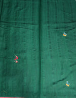 Bottle Green Hand embroidered Saree - PSSU1B