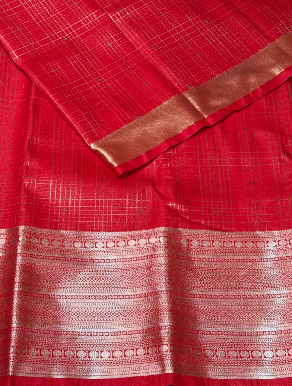 Red Bridal kanchipuram silk saree- PBRIDE27