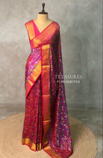 Magenta And Purple Soft Semi Tusser Saree - PSSU2D