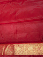Black and Red blue silk saree - PDL2C