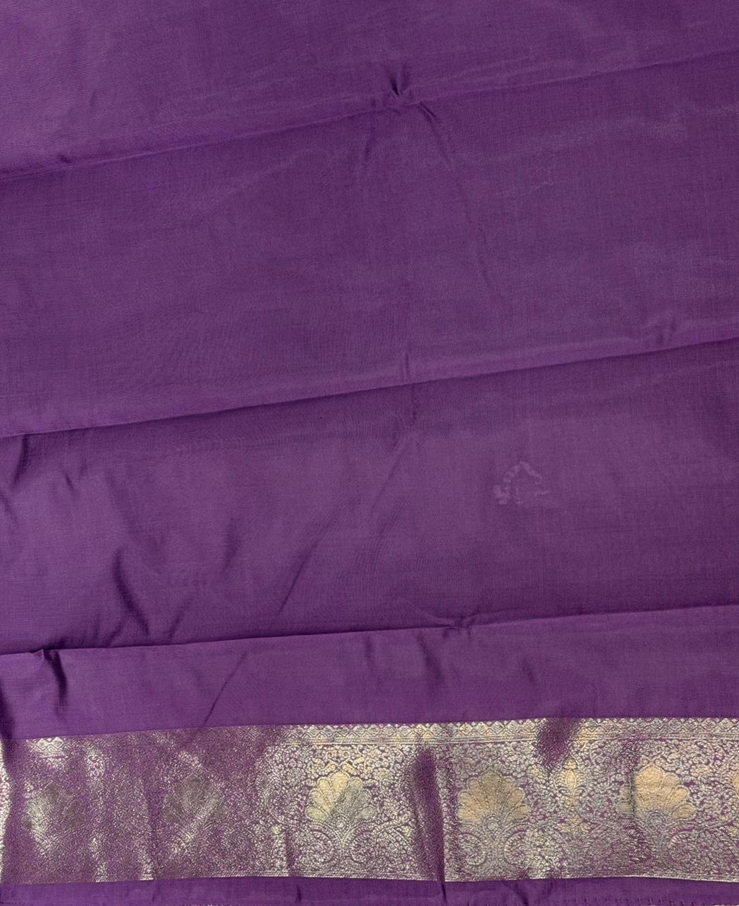 Black and Lavender silk saree - PDL2D