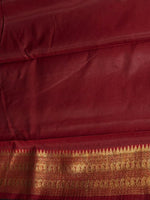 Black and Maroon silk saree - PDL3E