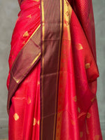 Maroon and Brown silk saree -PIH55