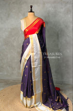 Purple silk saree -PIH50