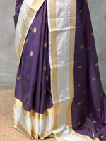 Purple silk saree -PIH50