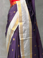 Purple silk saree -PIH50