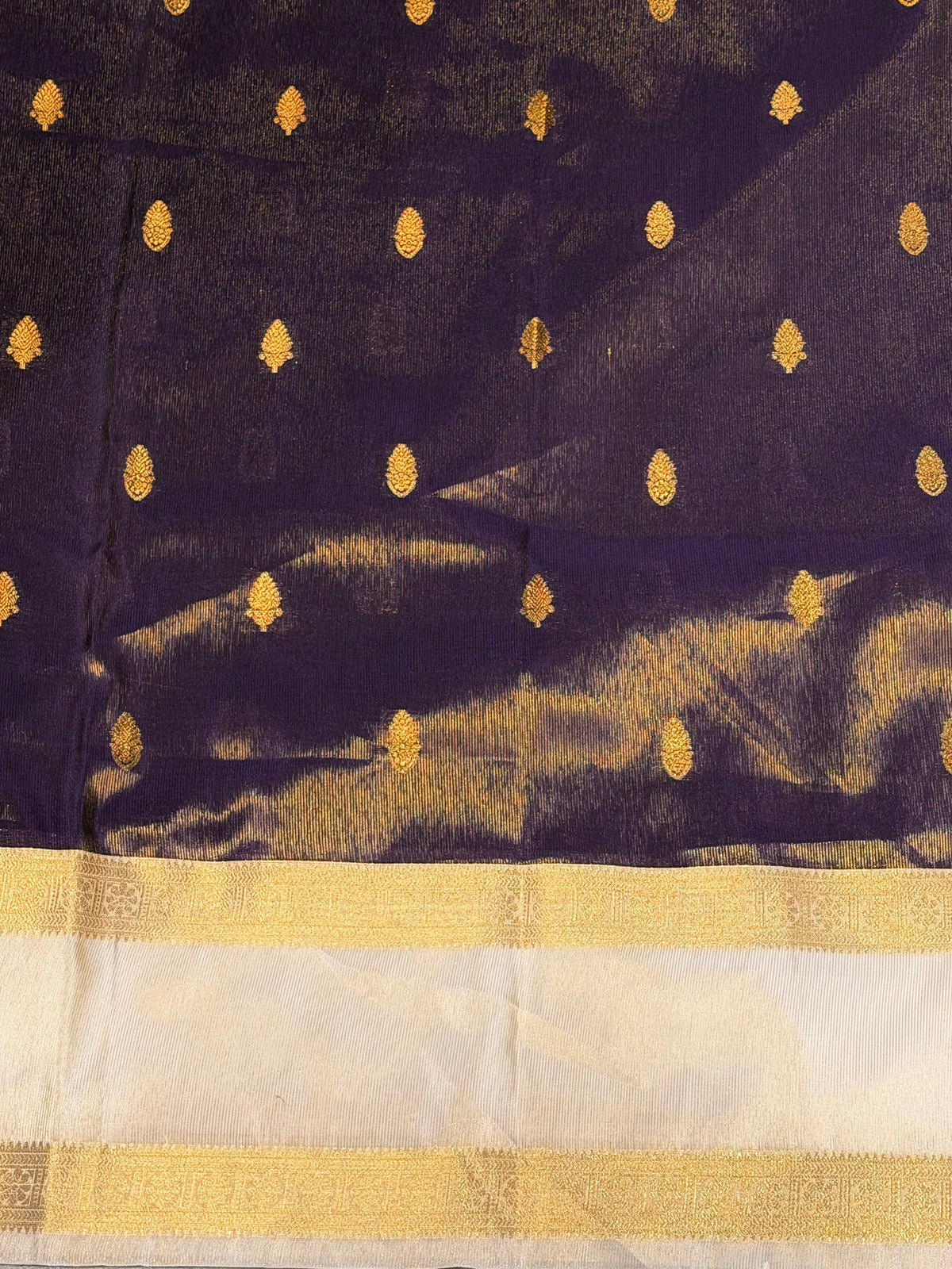 Purple silk saree -PIH50