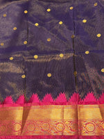 Violet silk saree -PIH53