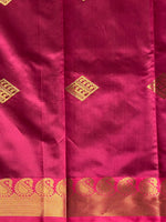 Blue and Magenta semi kanchipuram soft silk saree - PSSN168
