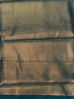 Black and Blue silk saree - PDL4C