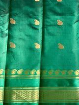 Violet and Green semi kanchipuram soft silk saree - PSSN181