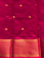 Bottle Green and Magenta semi kanchipuram soft silk saree - PSSN188