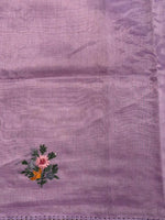 Lavender Tissue Organza Silk saree- PBR2C
