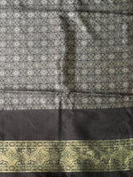 Black Banarasi Soft Silk saree- PBR4A