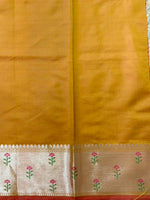 Mustard Yellow Banarasi silk saree -PIH61