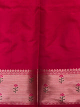Rani Pink Banarasi silk saree -PIH61A