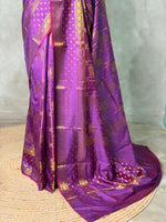 Purple Banarasi silk saree -PIH60B