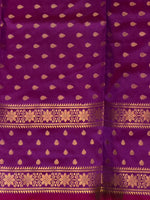 Purple Banarasi silk saree -PIH60B
