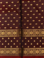 Brown Banarasi silk saree -PIH60C