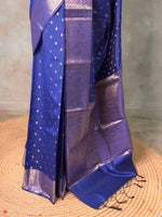 Blue Banarasi silk saree -PIH62