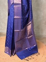 Blue Banarasi silk saree -PIH62