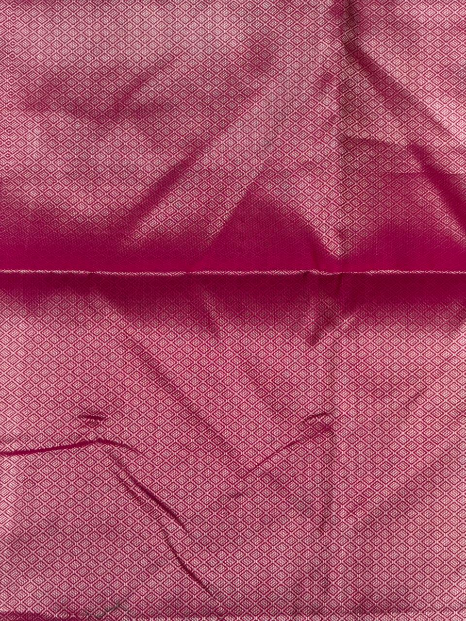 Rani Pink Banarasi silk saree -PIH62A