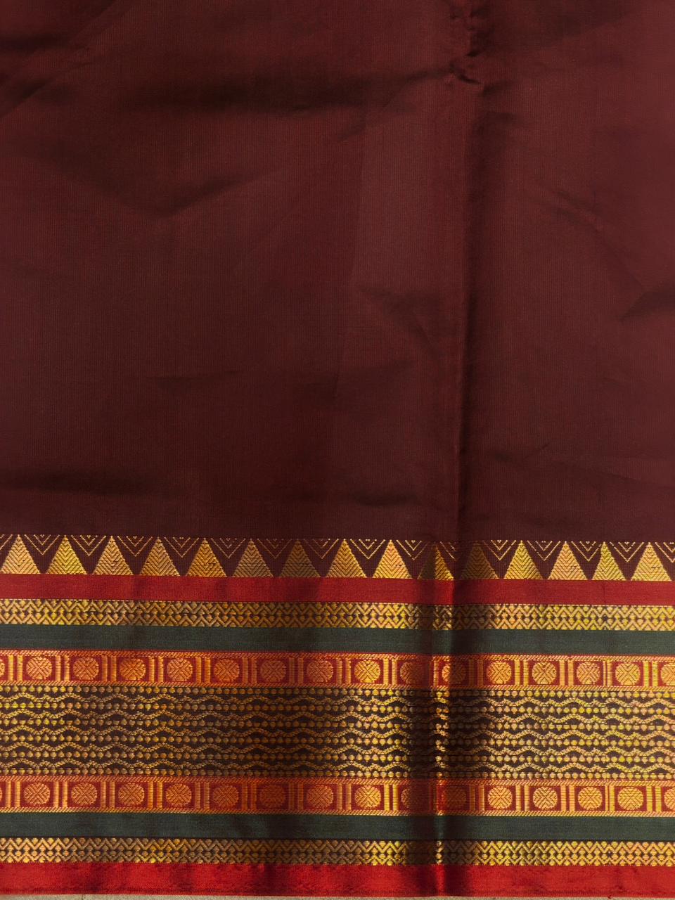 Maroon Banarasi silk saree -IHAISH2