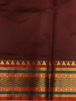 Maroon Banarasi silk saree -IHAISH2