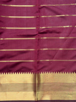 Brown semi Banarasi silk saree -RUK44E