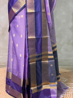 Lavender Banarasi silk saree -LZ10B