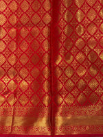 Reddish pink Banarasi silk saree -PIH71C