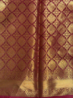 Maroon Banarasi silk saree -PIH71