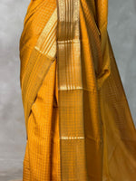 Mustard Yellow semi banarasi saree -PIH22D