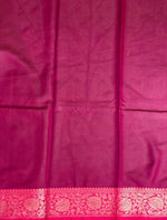 Black and magenta Banarasi silk saree -LZ11A