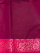 Navy blue and magenta Banarasi silk saree -LZ11C