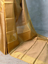 Gold and Black Banarasi silk saree - GAL2