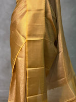 Gold and Black Banarasi silk saree - GAL2