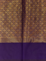 Violet Banarasi silk saree - GAL3