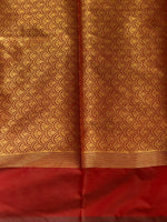Maroon Banarasi silk saree - GAL3D