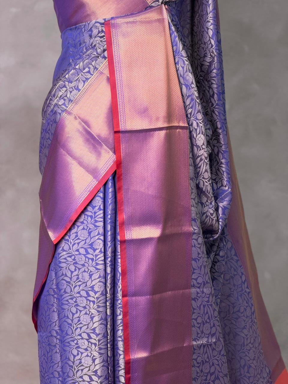Blue Banarasi silk saree -LZ12