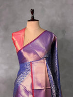 Blue Banarasi silk saree -LZ12