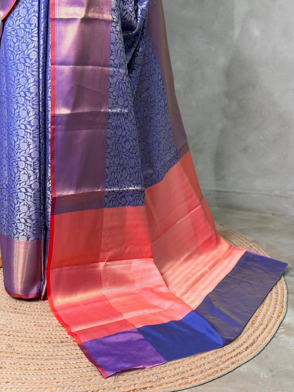 Blue Banarasi silk saree -LZ12
