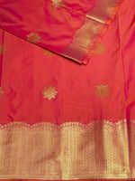 Peach kanchipuram silk saree- PSSR315