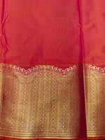 Peach kanchipuram silk saree- PSSR315