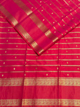 Dark Peach kanchipuram silk saree- PSSR325