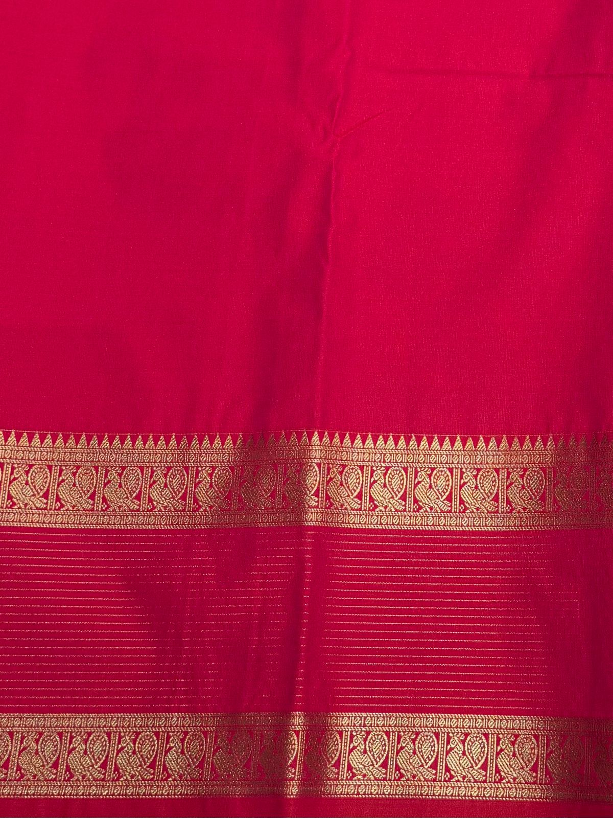 Dark Peach kanchipuram silk saree- PSSR325