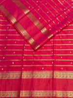 Dark Peach kanchipuram silk saree- PSSR325