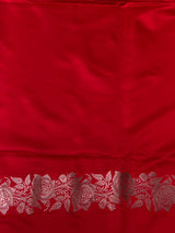 Red pure zatin Banarasi silk saree - RAZ1A