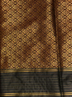 Deep Maroon Banarasi silk saree - GAL9